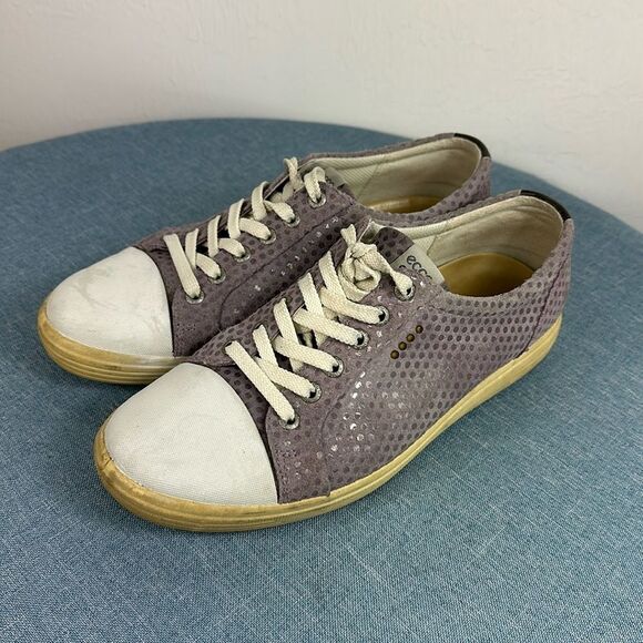 ECCO Tray Hybrid Hydromax Water Resistant Golf Shoe In Lavender 40 US 9 - Picture 1 of 9